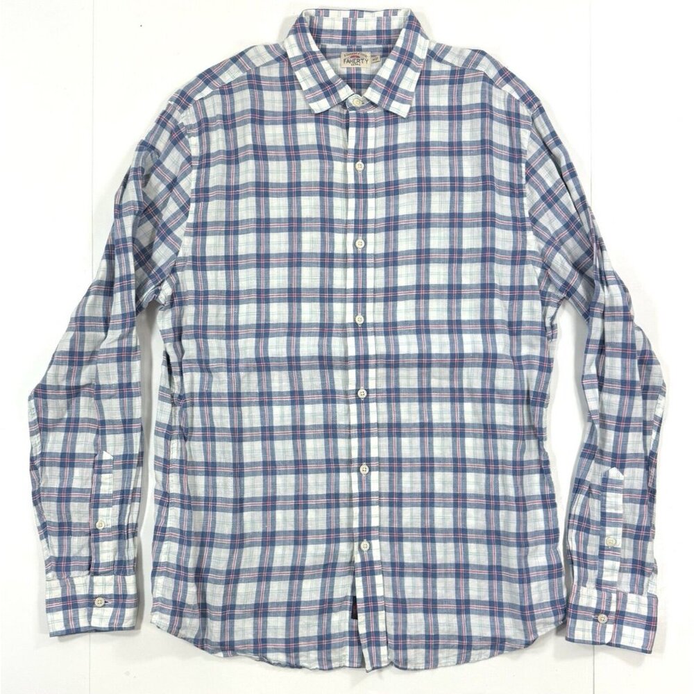 Faherty Multicolor Plaid Button Down Shirt